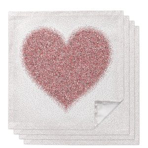 Valentine'S Day Heart Table Napkins